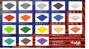 Couleurs des dalles de sol swisstrax