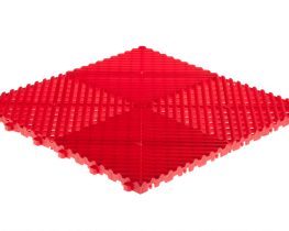 dalle de sol clipsable rouge