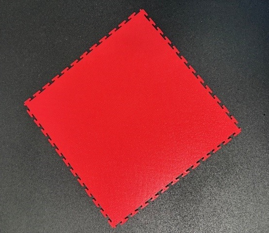 dalle pvc clipsable rouge