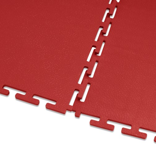 dalle pvc garage rouge